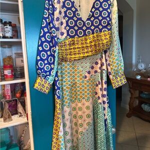 Colorful Geometric Patterned Dress. Zara NWOT